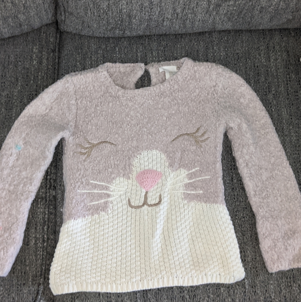 5t girls bunny sweater